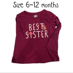 Best sister 6-12 months Gap playtime favourite t shirt